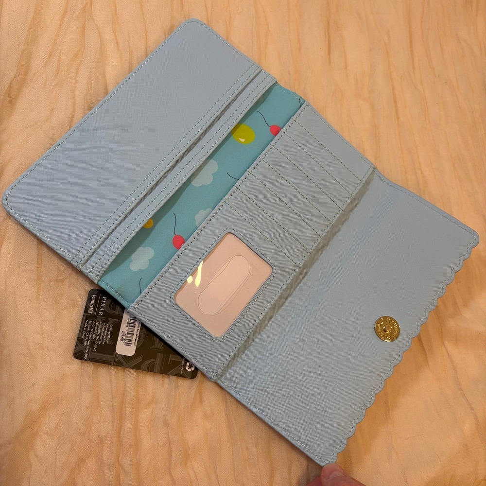 Loungefly PIXAR Blue Up Themed Tri Fold Wallet NWT - Picture 7 of 8